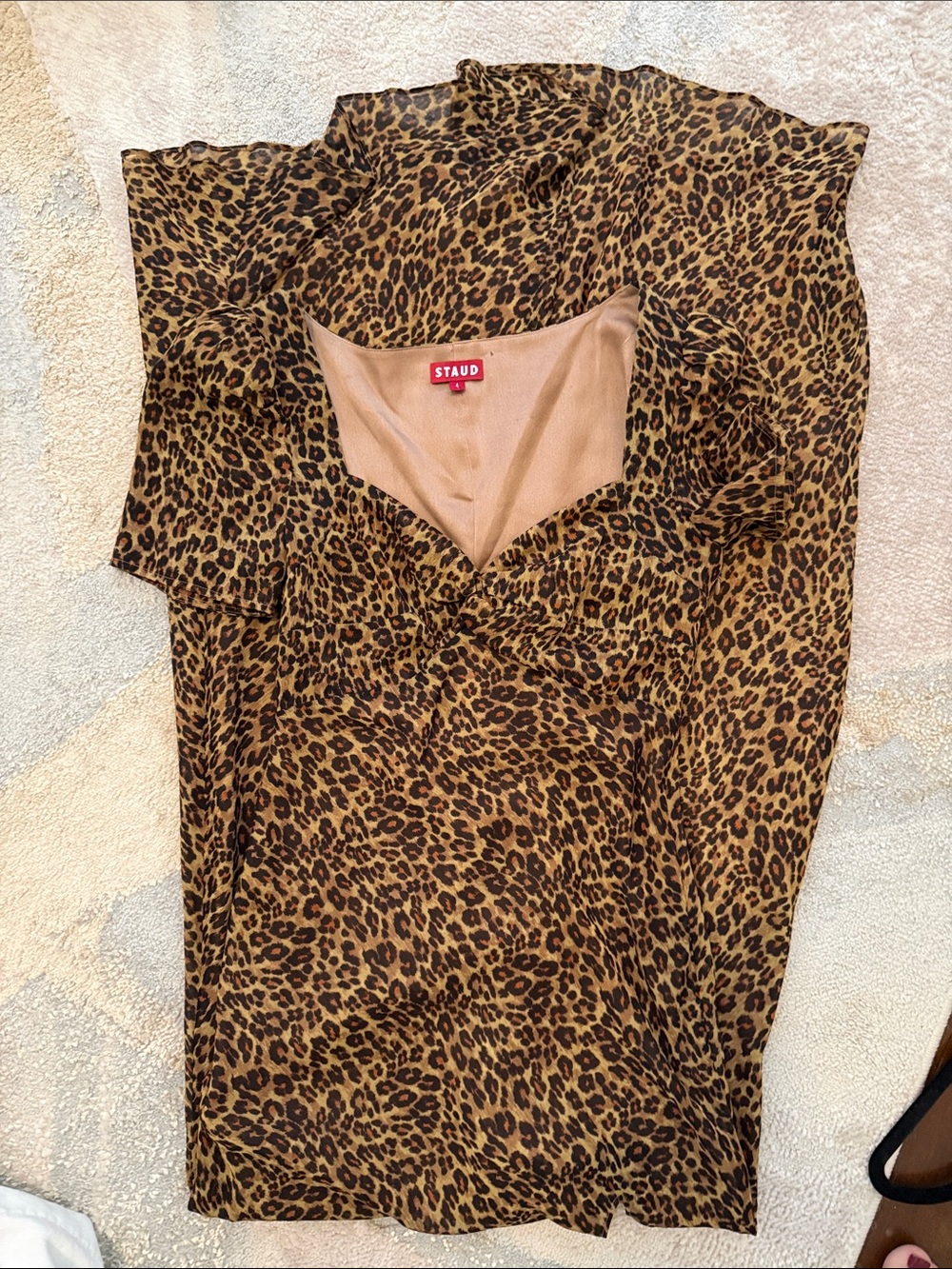 STAUD maxi dress Leopard dress